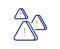 Attention line icon. Important warnings sign. Vector