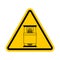 Attention log in bed. Caution bad sex. Vector Warning yellow road Sign