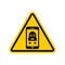 Attention Phone scammers. Caution Call from Thief. Incoming call of Rogue. Yellow triangle road sign