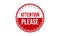 Attention Please Rubber Grunge Stamp Seal Vector Illustration