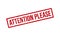 Attention Please Rubber Grunge Stamp Seal Vector Illustration