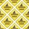 Attention shark fin flipper vector sign icon dangerous button water beach serfing shark warning yellow sign