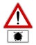 Attention sign with optional label tick