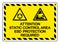 Attention Static Control Area ESD Protection Required Symbol Sign, Vector Illustration, Isolated On White Background Label .EPS10