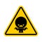 Attention Stress. Warning yellow road sign. Caution Hatred. Danger stressful situations