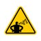 Attention Swear. Caution cursing. Warning yellow road sign