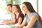 Attentive students listening in a classroom