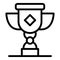 Attestation award icon, outline style