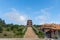 The attic of Chinese traditional ancient architecture is the whole and part of Mazu Pavilion in Putian, China