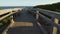 Attis point boardwalk on Great Ocean Road in Australia at sunset