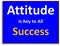 Attitude is key to all success , Quotes , Display sign board, Human Behavior