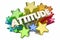 Attitude Positive Outlook Stars Word