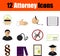 Attorney Icon Set