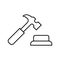 Attorney Iconvector icon which can be easily modified or edit