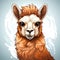 Attractive Alpaca Logo Design AI Generated