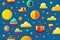 Attractive cute pattern for kids digital illustration background type 3