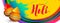 Attractive happy holi colorful festival banner design