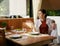 Attractive person female table young adult beauty food caucasian lifestyle restaurant one women