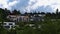 Attractive residential area on the top of a hill in town Esslingen am Neckar, Germany with luxury houses surrounded by trees.