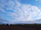 An attractive snapshot of a pleasing view of a spunky pattern of white clouds in blue sky