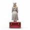 Attractive Woman Figurine On Luggage: Classic Portraiture For Travel Enthusiasts