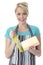 Attractive Young Woman Grating Cheese