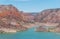 Atuel canyon and Valle Grande reservoir in Mendoza, Argentina.