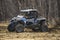 ATV adventure. Buggy extreme ride on dirt track