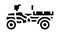 atv farm transport glyph icon animation