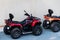 ATVs parked off road motor vehicle