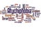 Atychiphobia fear of failure word cloud concept