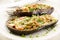 Aubergine Stuffed with Vegetables and Cheese