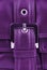Aubergine violet leather handbag
