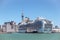 Auckland CBD skyscrapers and Sky Tower with a cruise ship in New