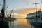 Auckland Harbor at dawn