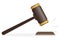 Auction court hammer. Judje hammer icon law gavel. Vector judje