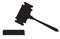 Auction hammer symbol. Law judge gavel icon. Flat design style