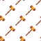 Auction or lawyer hammer seamless pattern texture