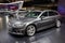 Audi A4 Avant car showcased at the Brussels Autosalon Motor Show. Belgium - January 18, 2019