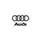 Audi logo editorial illustrative on white background