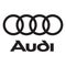 Audi Logo on white background editorial illustrative