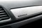 AUDI Q3 Quattro with logo `quattro` on the dashboard close-up view. Car interior details. Car detailing