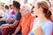 Audience Cheering At Outdoor Concert Performance