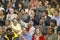 Audience clapping for Senator John Kerry at major policy address on the economy, CSU- Dominguez Hills, Los Angeles, CA