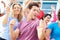 Audience Dancing At Outdoor Concert Performance