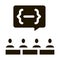 audience expresses an opinion icon Vector Glyph Illustration
