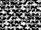 Audience group people sitting black and white seamless pattern
