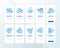 Audience insight onboarding mobile app page screen with concepts set