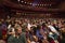 The audience from the project Borneo, the maritime adventure based on the Flying Dutchman by Richard Wagner in the Music Hall in