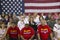 Audience of retired persons at Senator John Kerry campaign rally, Valley View Rec Center, Henderson, NV